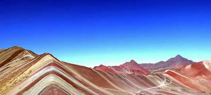 Vinicunca in Peru, der Berg mit den sieben Farben Vinicunca in Peru, der Berg mit den sieben Farben