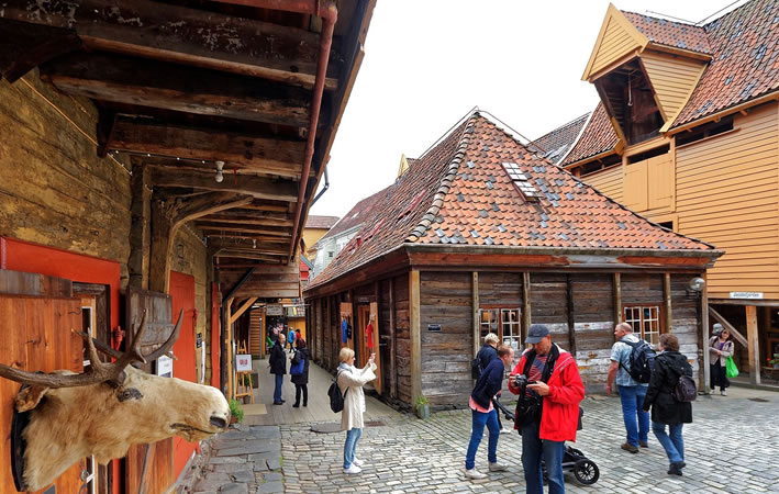 Holzhäuser von Bryggen