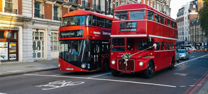 London mit dem Bus