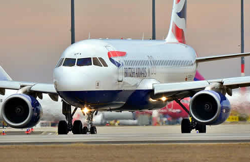 London mit dem Flugzeug