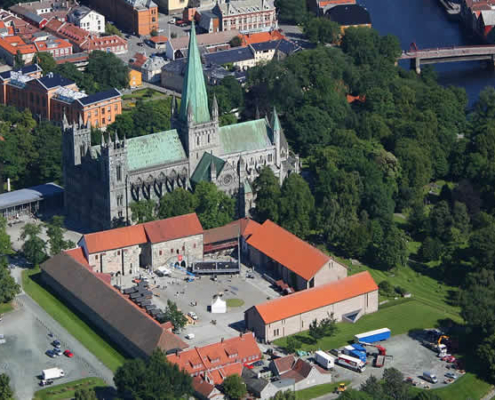 Der Erzbischöfliche Palast in Trondheim